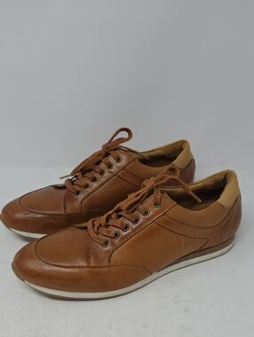 Bexley Belbara Men's Leather Trainers Chestnut Portugal Size 10=43